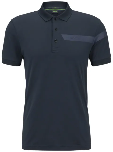 BOSS Camisa polo com detalhe de listras