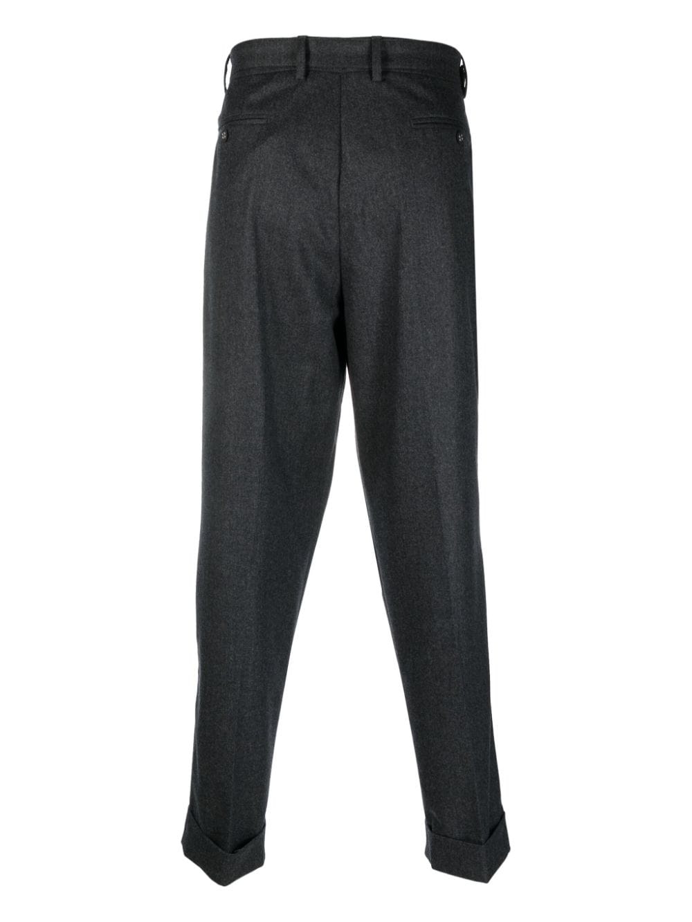 Shop Officine Generale Tailored Virgin-wool Trousers In Grau