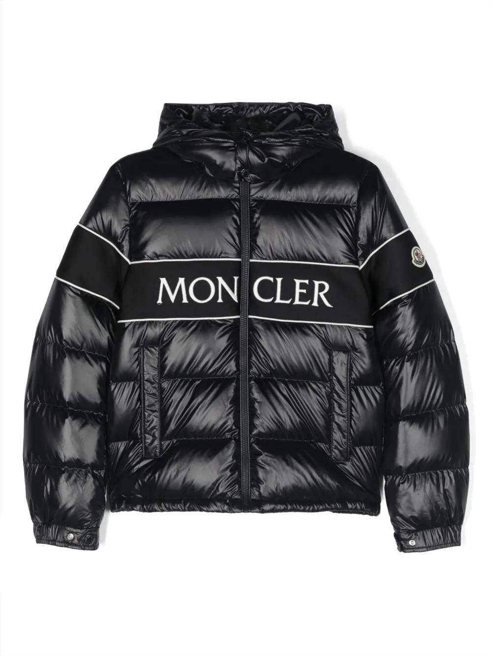 Moncler Enfant Jack met capuchon Blauw