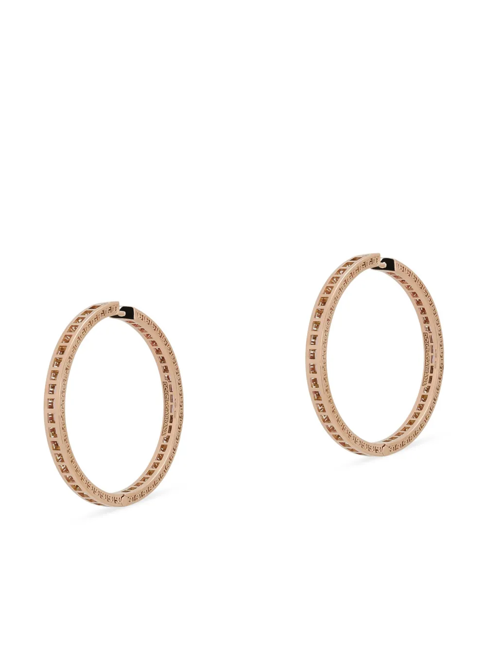 Dolce & Gabbana 18kt Yellow Gold Anna Sapphire Earrings In Red