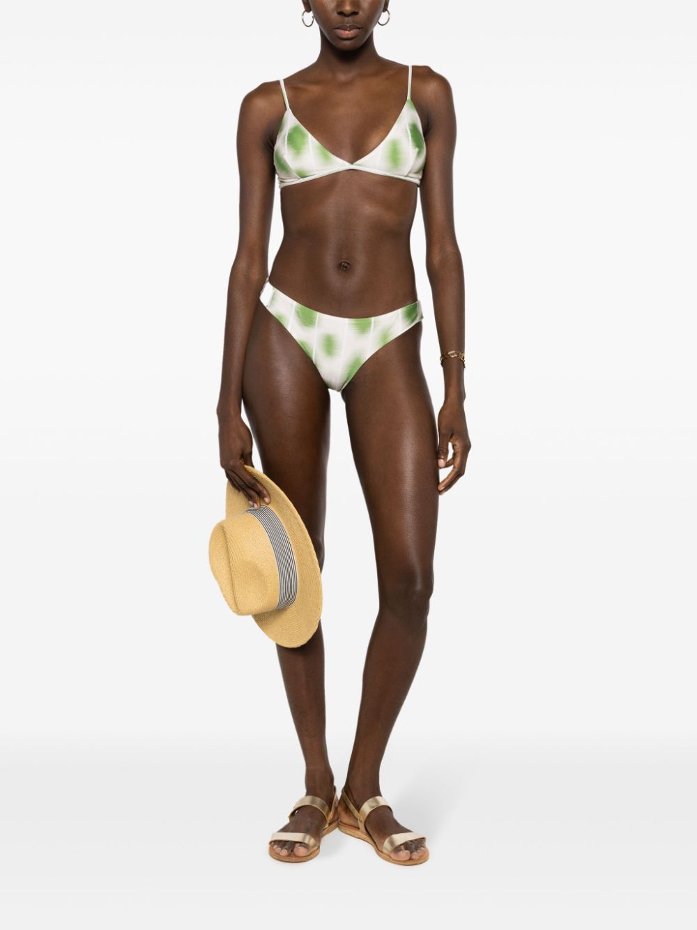 Lenny Niemeyer Bikinislip met abstracte print - Groen