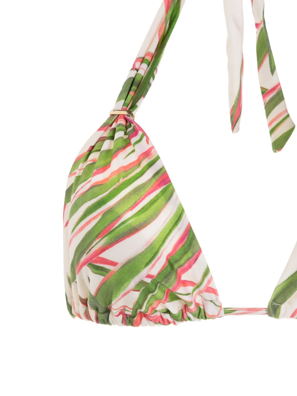 Lenny Niemeyer Abstract-pattern Print Triangle-shape Bikini Top In Multicolour