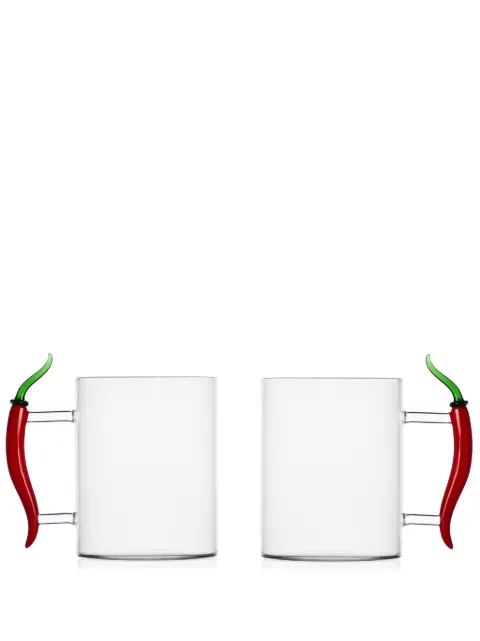 Ichendorf Milano cylindrical-design glass mug (set of two)