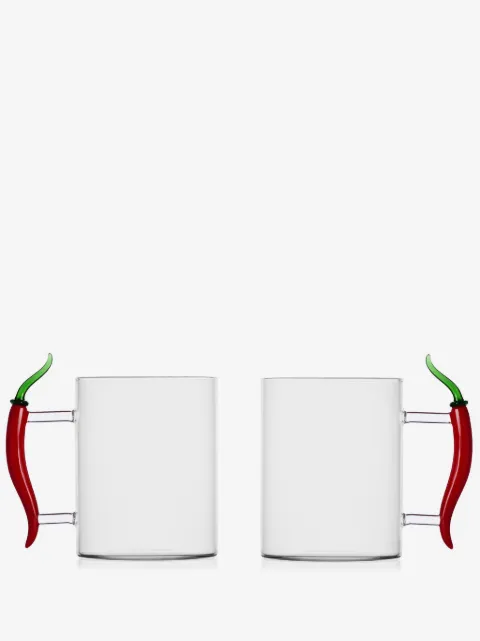 Ichendorf Milano cylindrical-design glass mug (set of two)