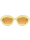 Marni Eyewear Ik Kil Cenote oval-frame sunglasses - Orange