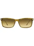 Longines rectangle-frame gradient-lenses sunglasses - Brown