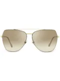 Longines gradient-lenses pilot-frame sunglasses - Gold