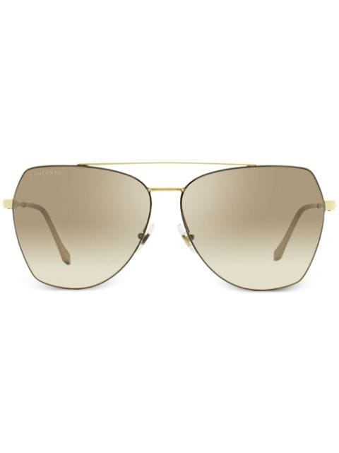 Longines gradient-lenses pilot-frame sunglasses
