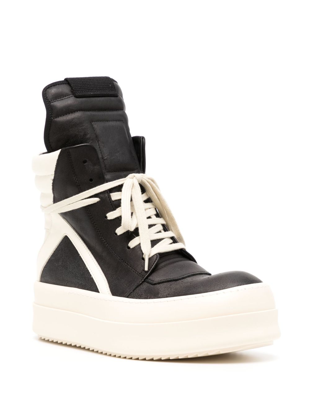 Rick Owens platform high-top sneakers - Zwart