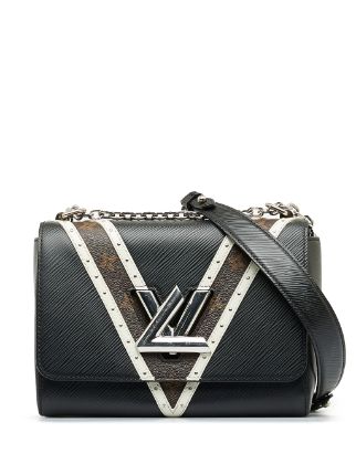 MINT CONDITION- Louis Vuitton LV Black Epi Leather Twist Crossbody