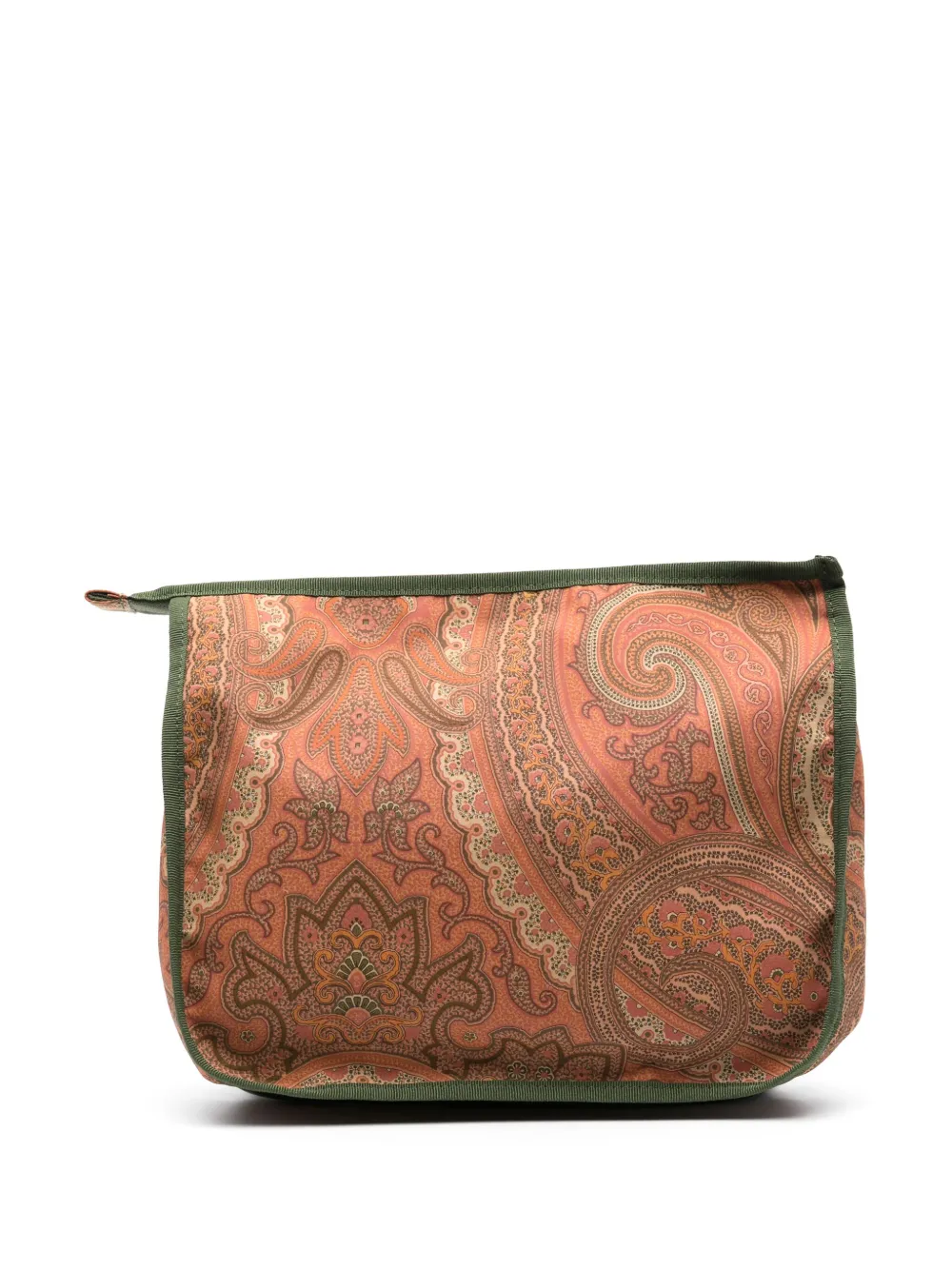 ETRO logo-patch paisley-print makeup bag - Bruin