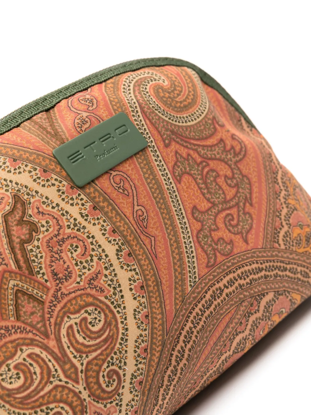 Etro Paisley-print Makeup Bag Set In Brown