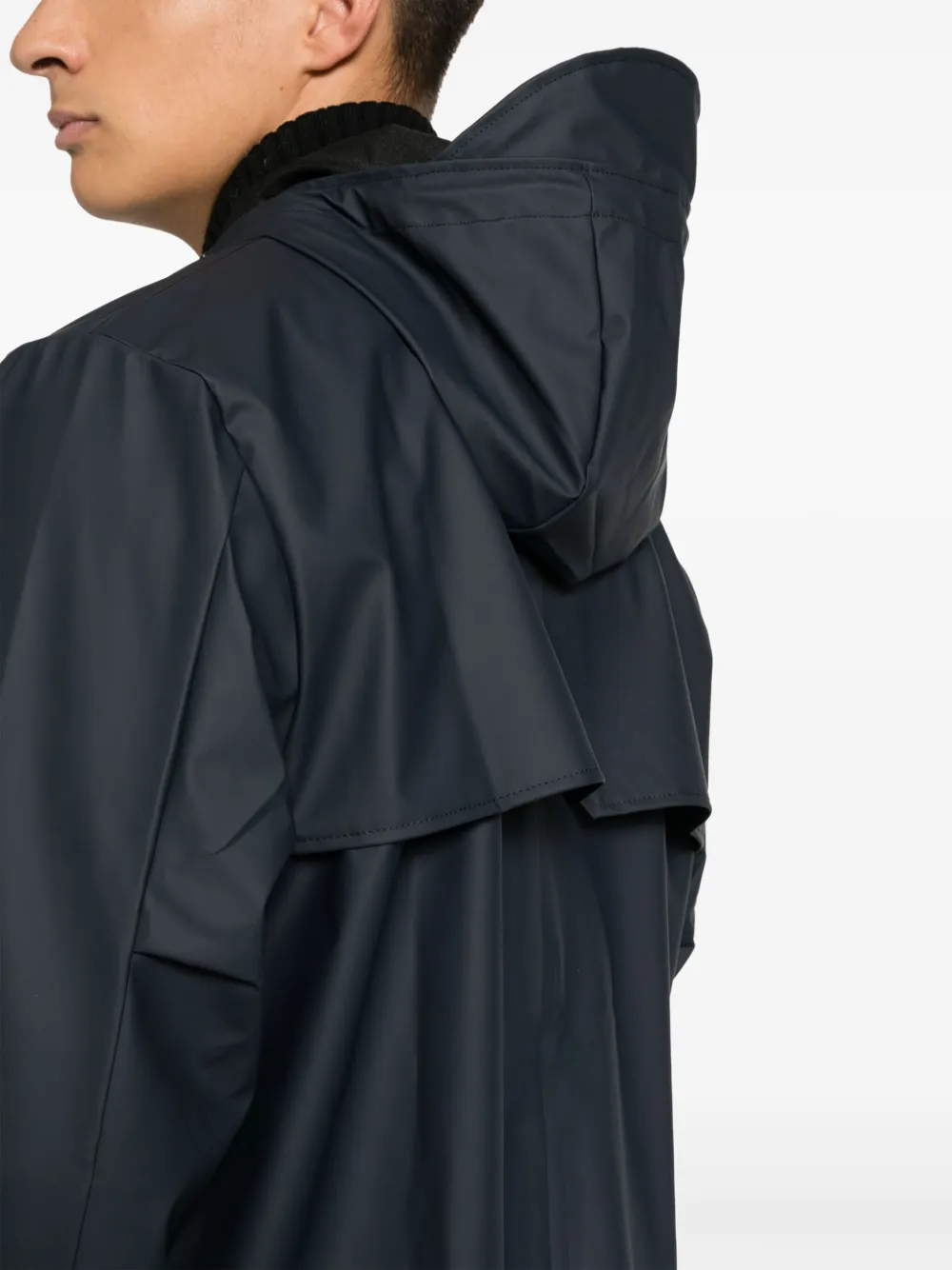 Rains Regenjas met capuchon Blauw