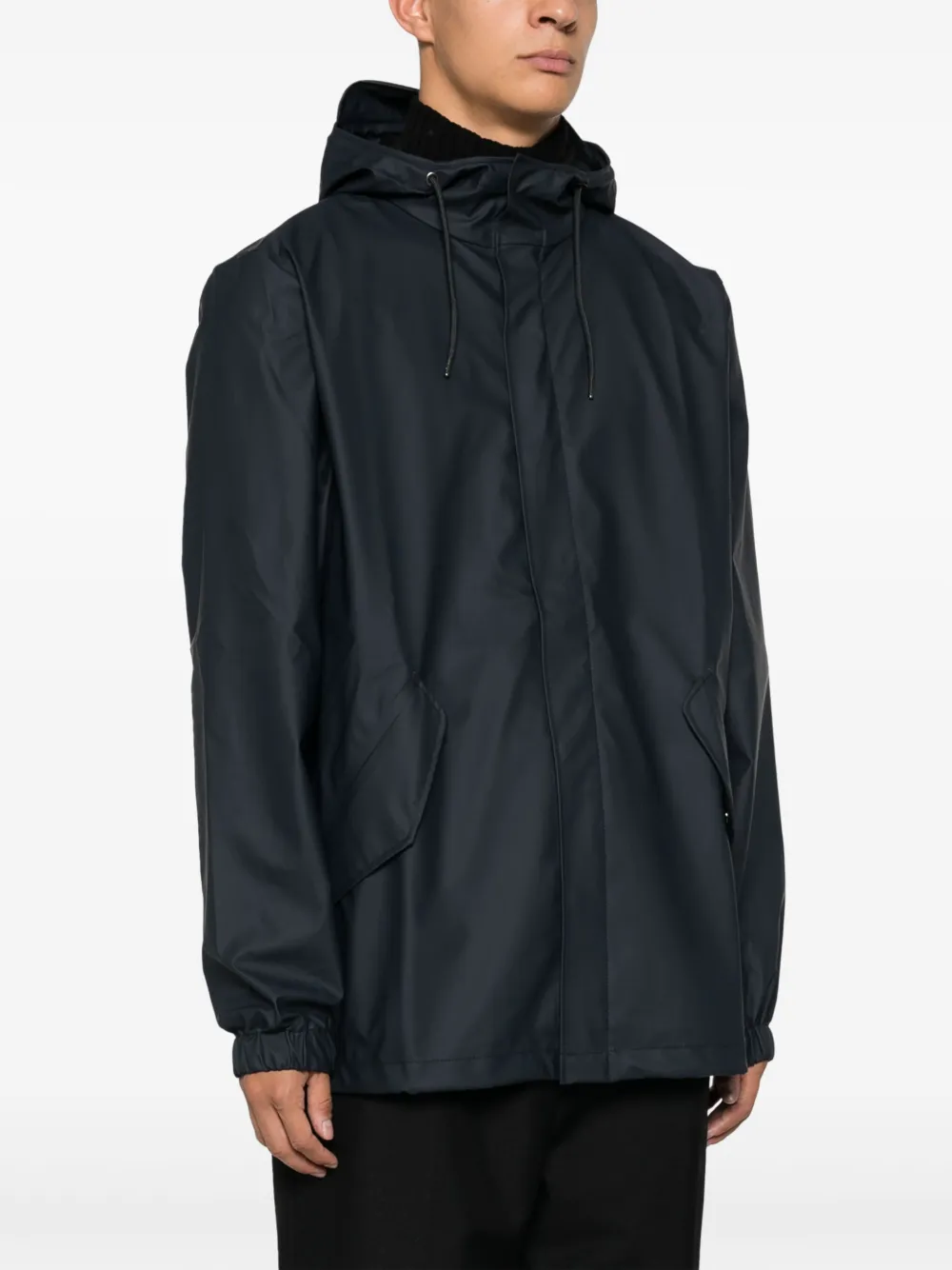 Rains Regenjas met capuchon Blauw