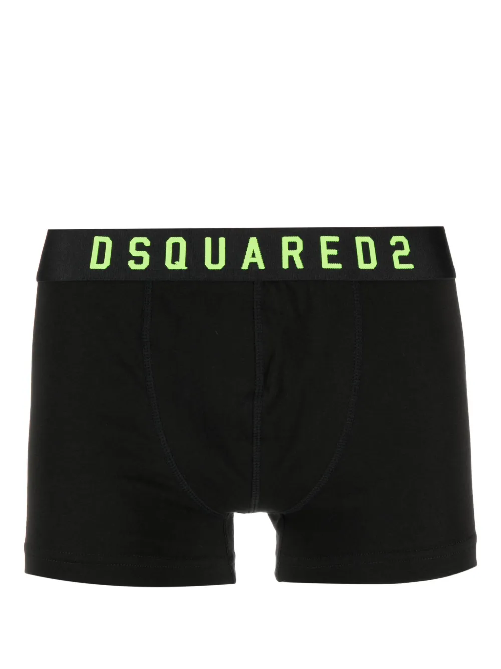 Dsquared2 Logo饰带双色四角裤 In Black