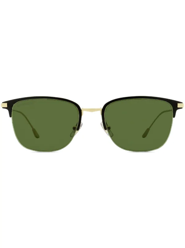 Longines Clubmaster frame Tinted Sunglasses Gold FARFETCH AE