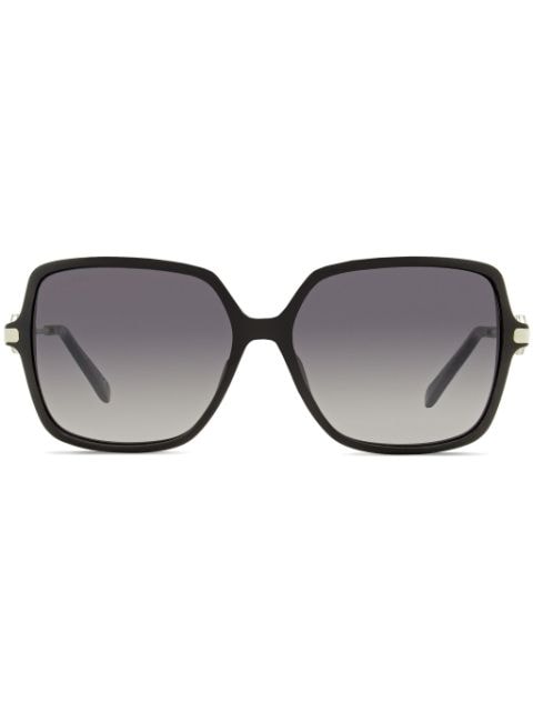 OMEGA EYEWEAR sculpted-arm square-frame sunglasses