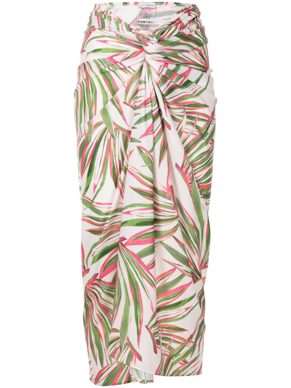 Lenny Niemeyer Foliage leaf-print midi sarong - Pink