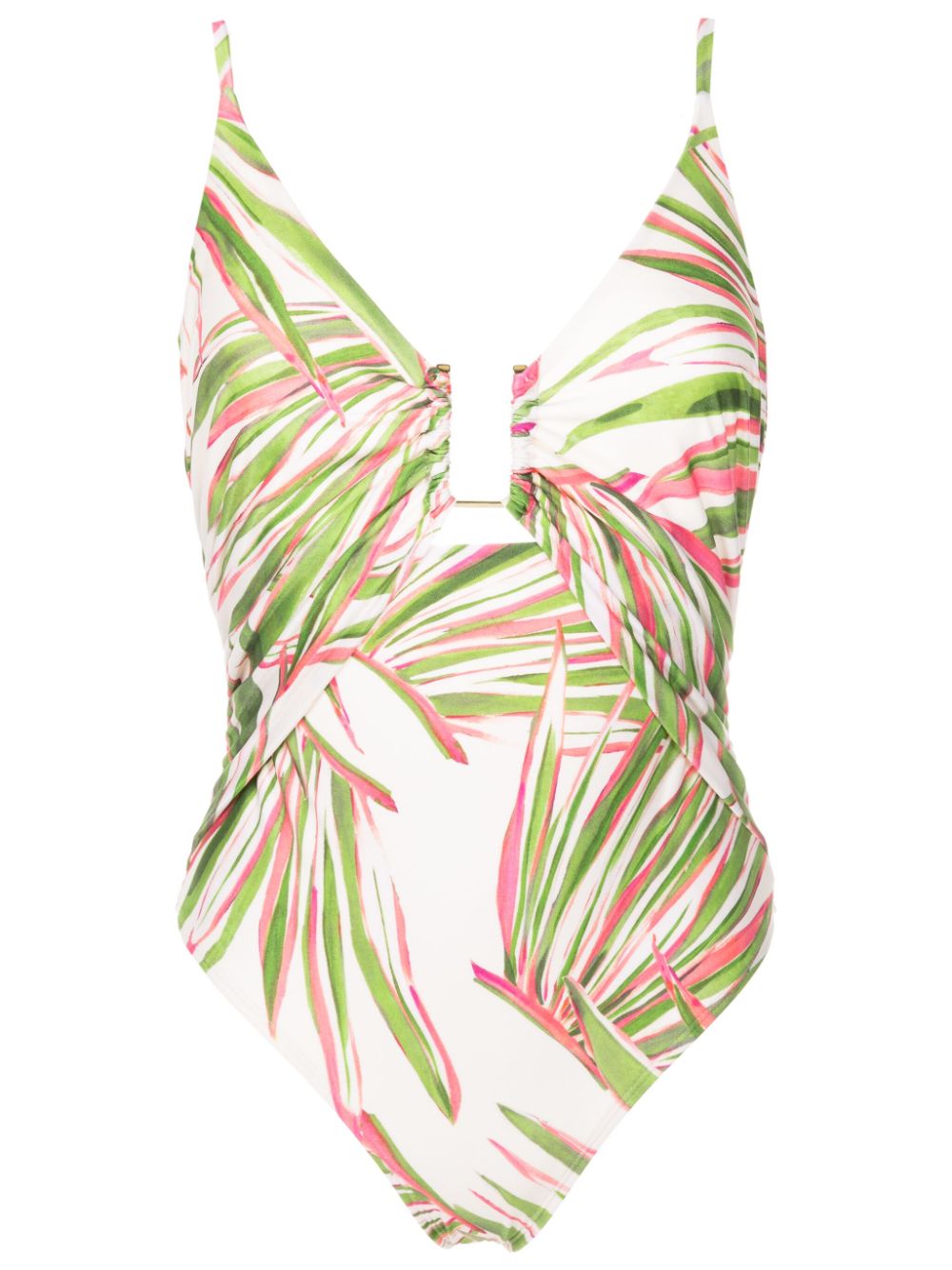 Lenny Niemeyer Foliage leaf-print swimsuit - Green