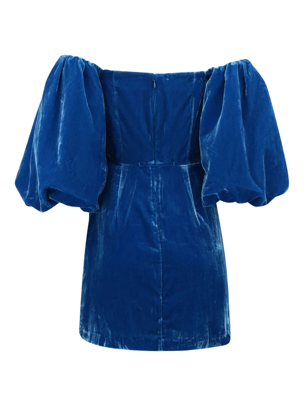 Rhode Adrian velvet minidress - Blauw