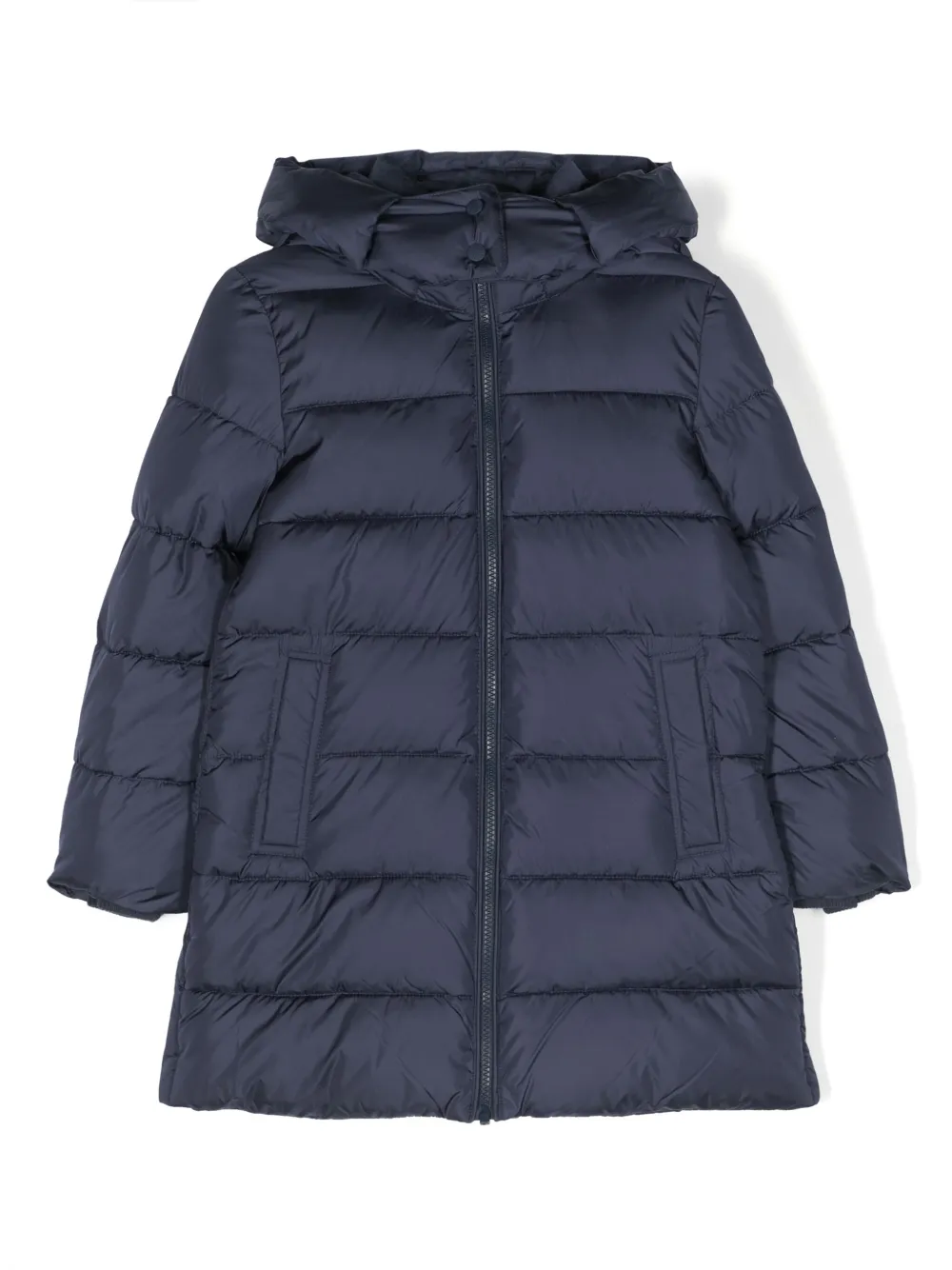 Save The Duck Kids フーデッド パデッドコート - ブルー Save The Duck Kids フーデッド パデッドコート - ブルー