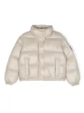 Save The Duck Kids Cini logo-patch padded jacket - Neutrals