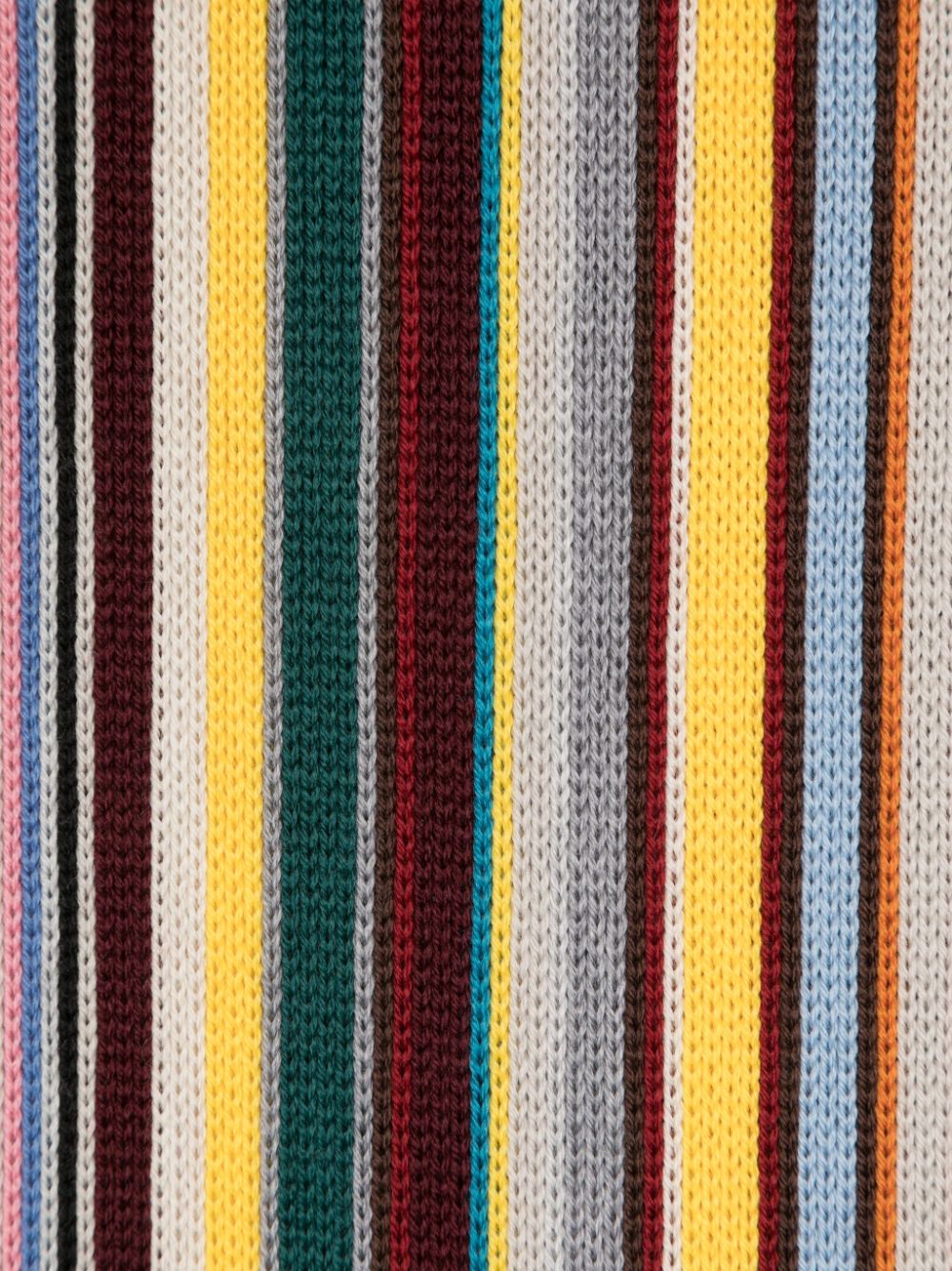 Paul Smith Spectrum Stripe merino-wool scarf - Grijs