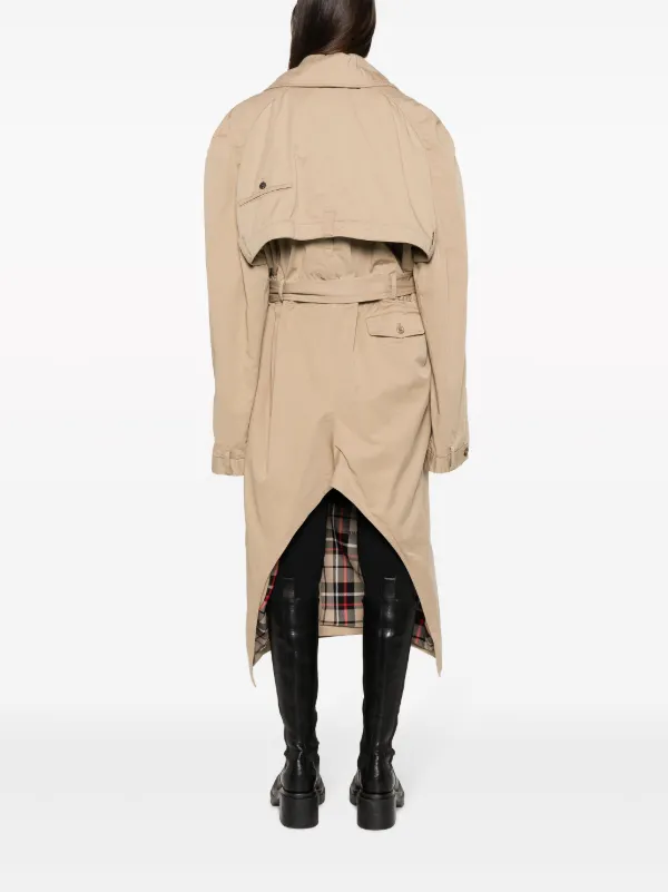 Balenciaga トレンチコート | ニュートラル | FARFETCH JP