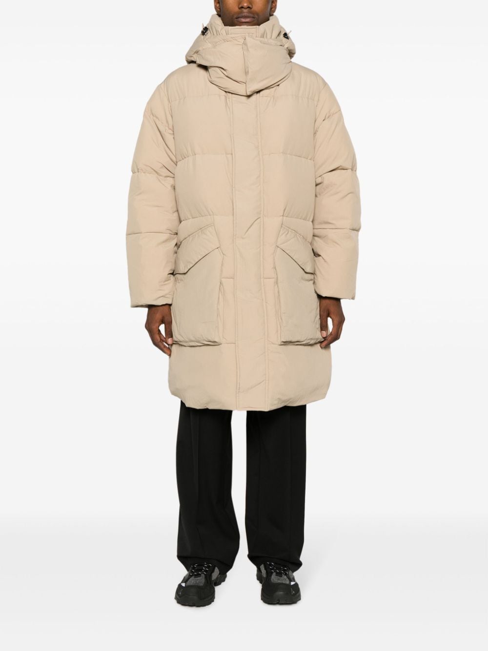 Etudes hooded padded coat - Beige