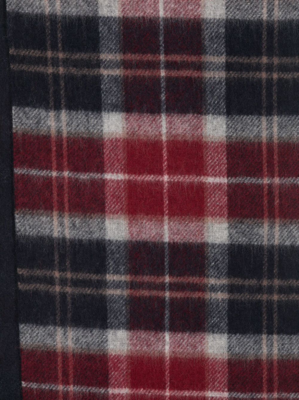 Barbour check-pattern knitted wool scarf - Blauw