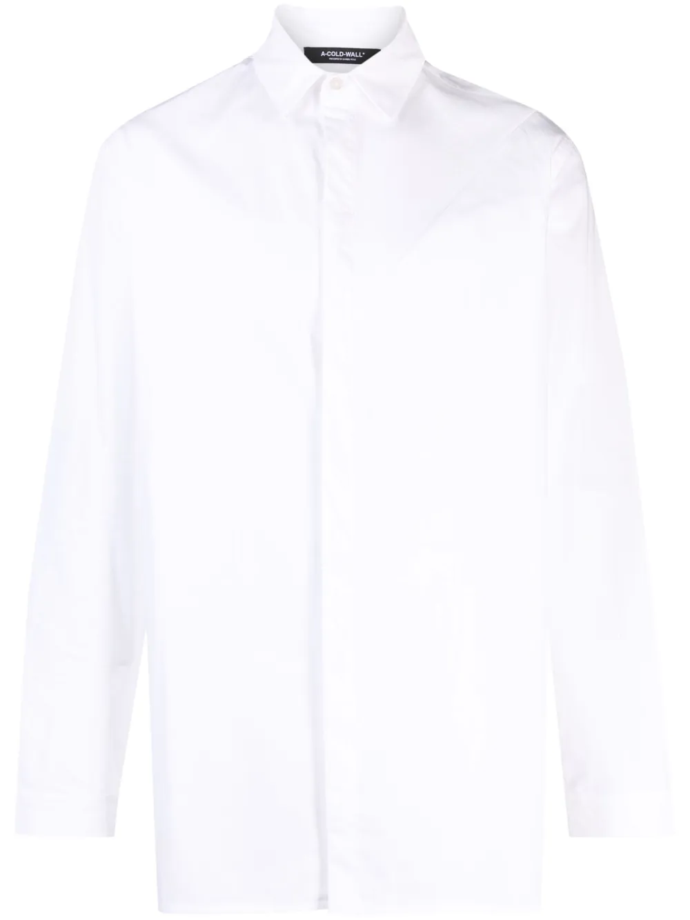 A-COLD-WALL* long-sleeve cotton shirt - White