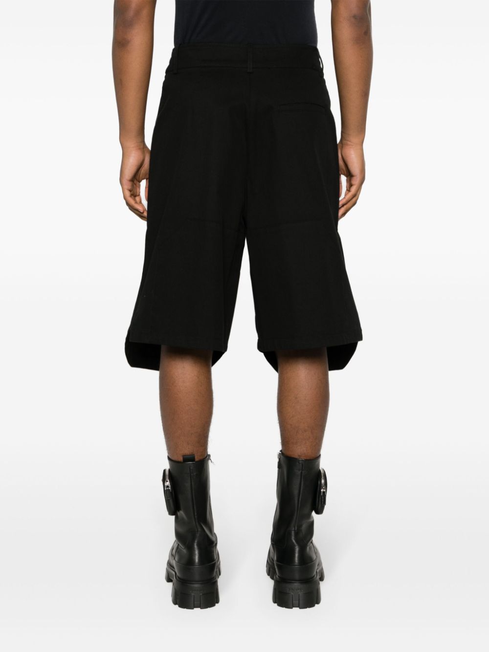 Shop A-cold-wall* Logo-appliqué Panelled Cargo Shorts In Black