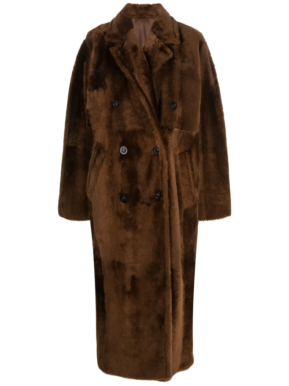 Max Mara Jas met dubbele rij knopen Bruin