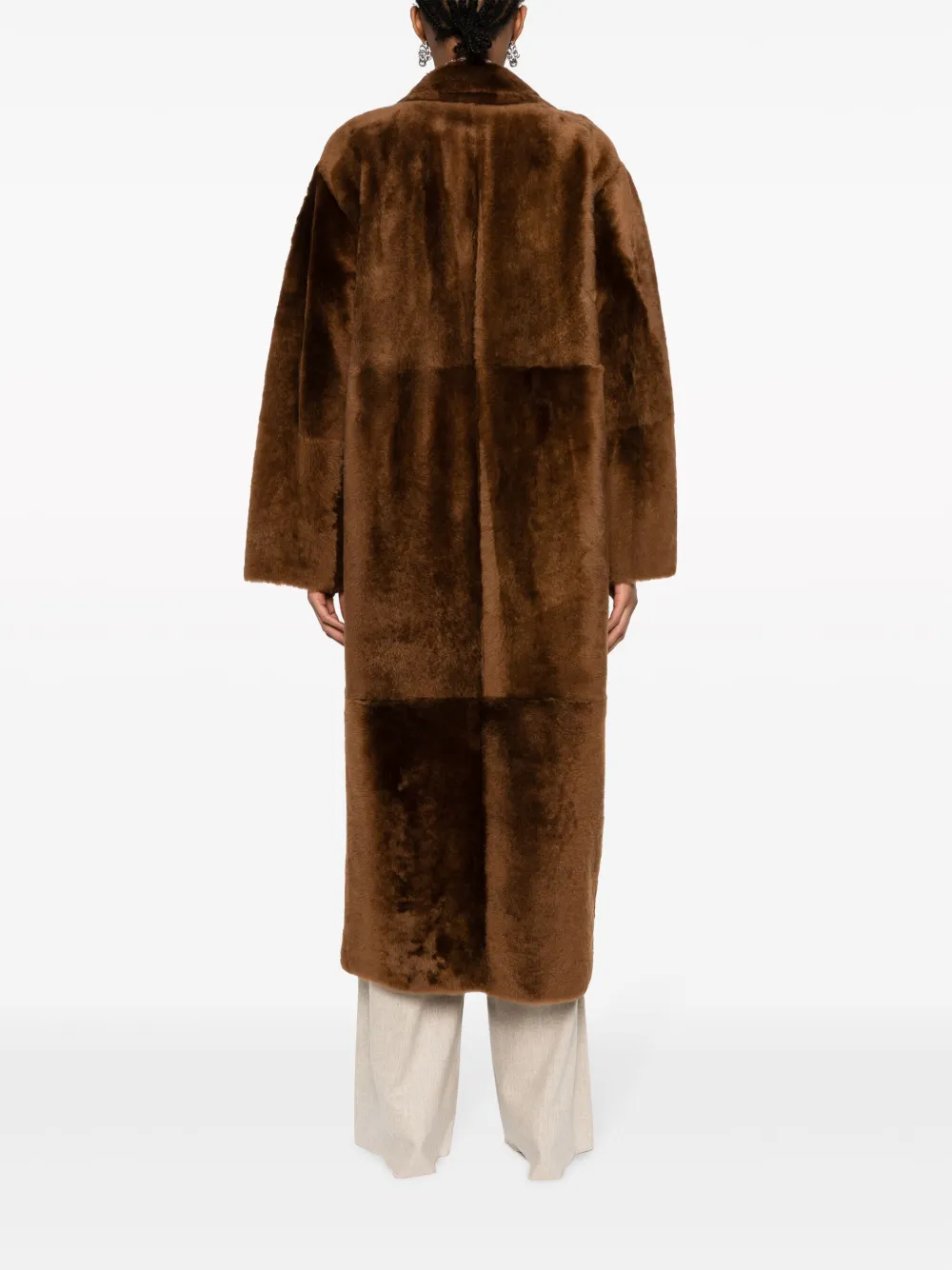 Max Mara Jas met dubbele rij knopen Bruin