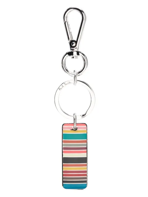 Paul Smith llavero Signature Stripe Tag