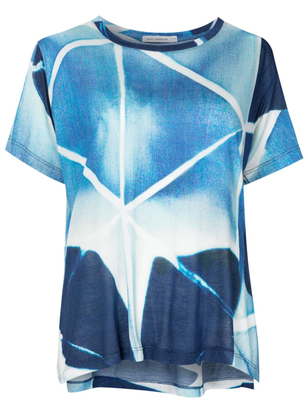 Lenny Niemeyer Quadri abstract-print T-shirt - Blue