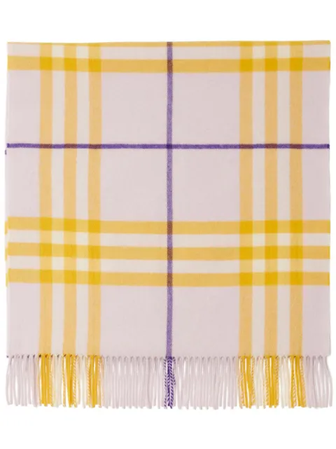 Burberry Cachecol de cashmere xadrez