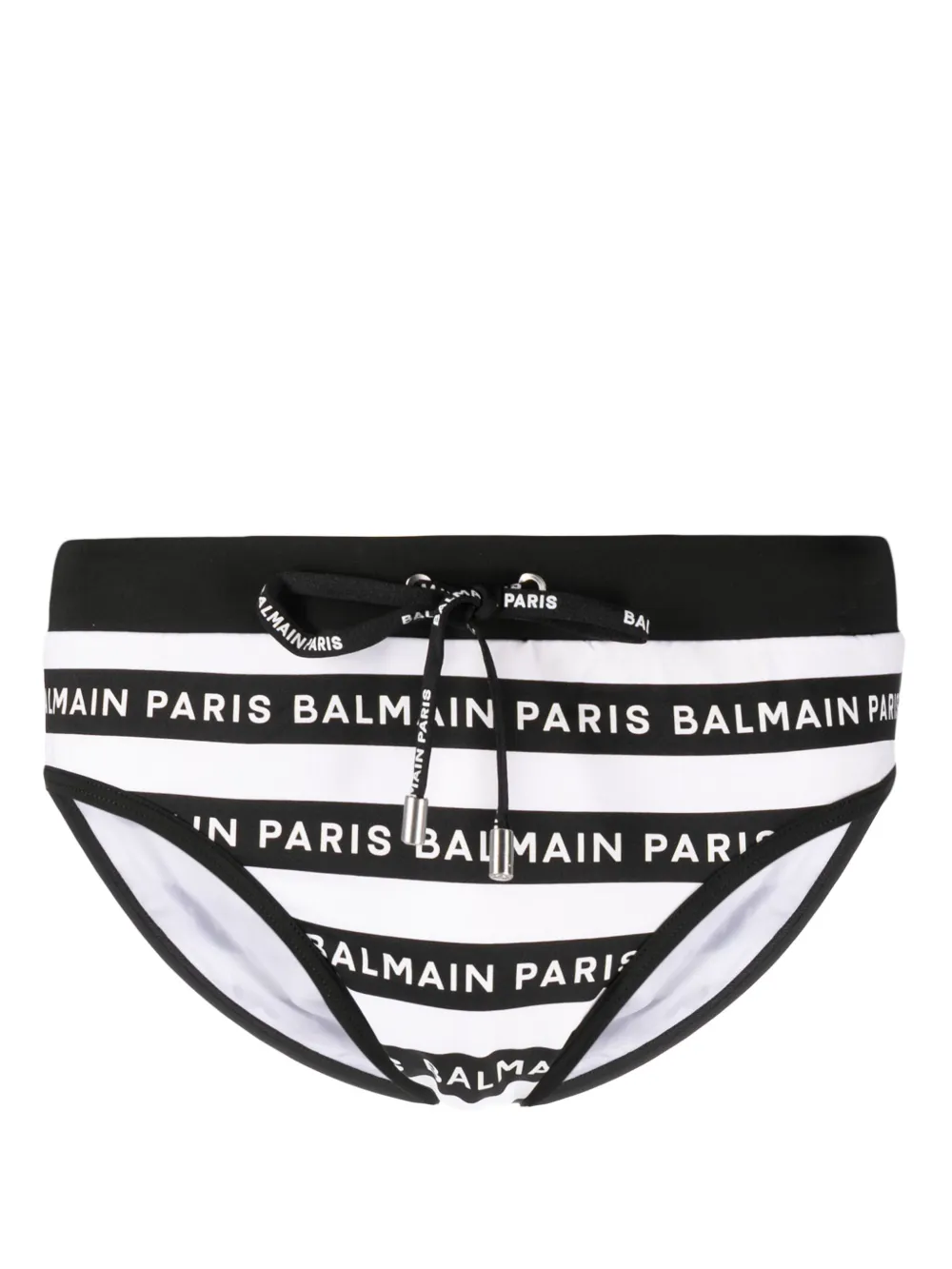 Balmain Zwembroek met logoprint Wit