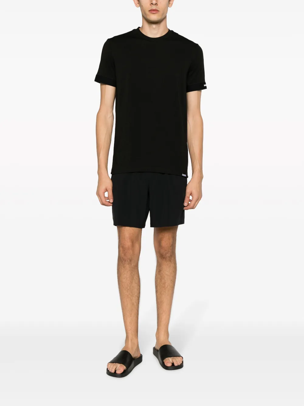 Dsquared2 logo-print cotton T-Shirt - Zwart