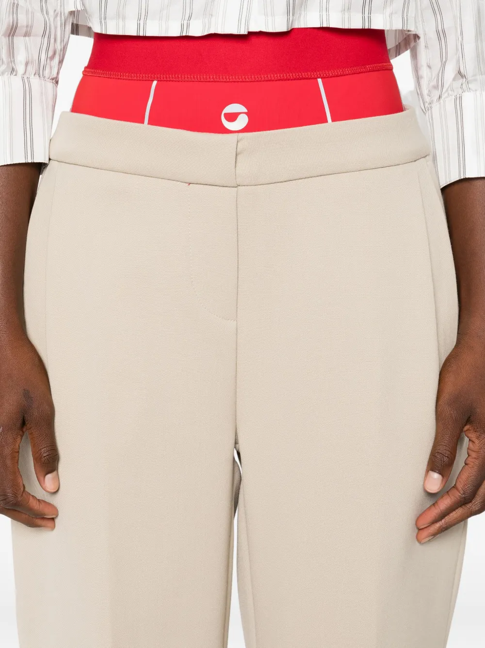 Coperni Gelaagde trainingsbroek Beige