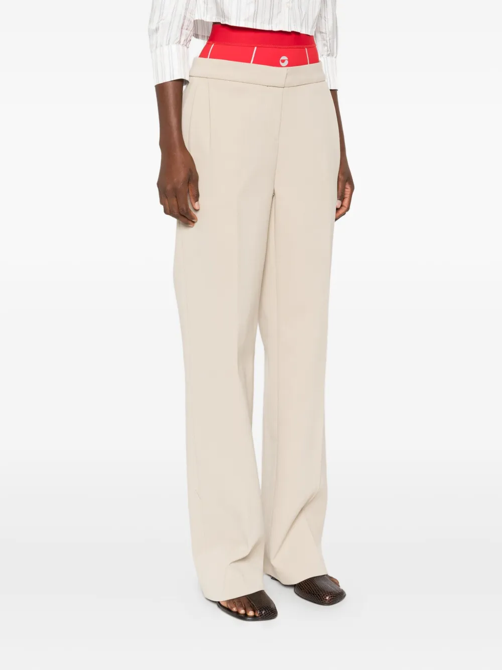 Coperni Gelaagde trainingsbroek Beige