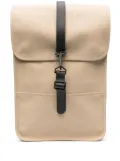 Rains carabiner-fastening waterproof backpack - Neutrals