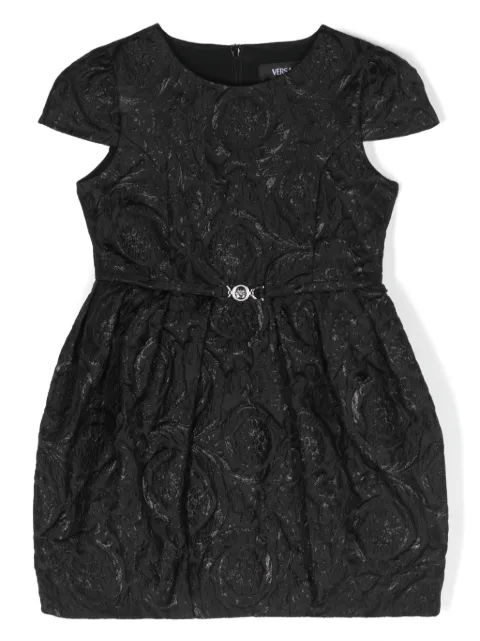 Versace Kids textured short-sleeve dress