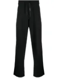 A Paper Kid logo-patch cotton track pants - Black