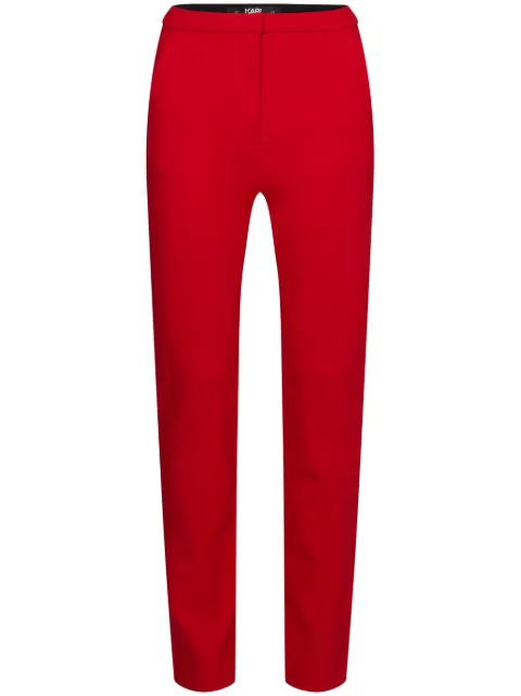 Karl Lagerfeld pantalones de vestir con tiro alto