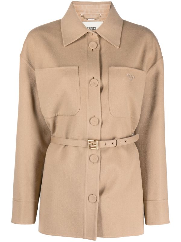 FENDI Go-To Belted virgin-wool Jacket - Farfetch