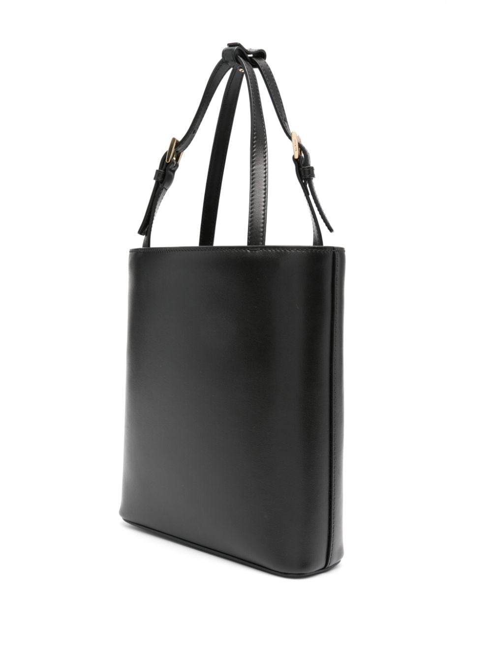 Shop Prada Triangle Logo-appliqué Tote Bag In Schwarz