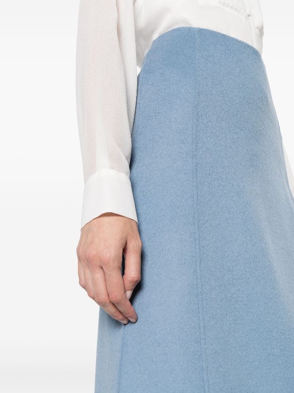 Light blue wool on sale skirt