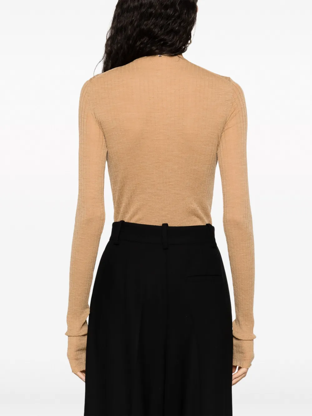 Sportmax Ribgebreide body Beige
