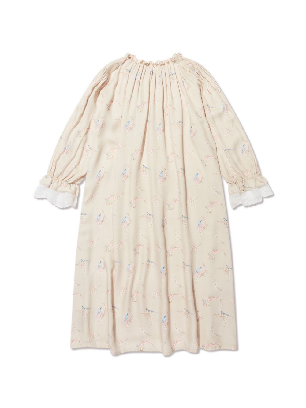 Amiki Victoria bird-print nightdress - Beige